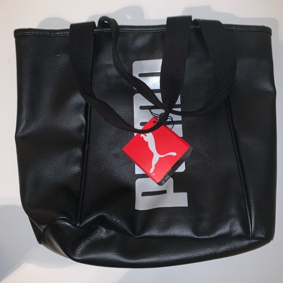 puma tote bag silver